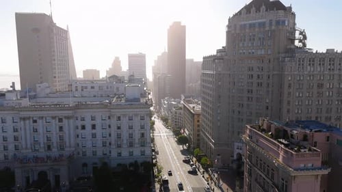 Stunning Aerial Views of the Iconic San Francisco Skyline and Vibrant Downtown Area