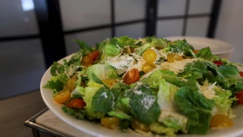 House salad at a restaurant buffet