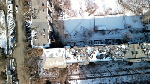 Imam Sarahsi Bishkek Central Mosque, drone reveal shot