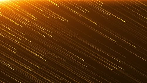 Abstract Golden Digital Particle Background Loop