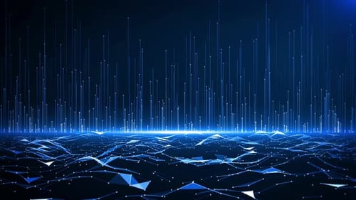 4K Technological Particle Background