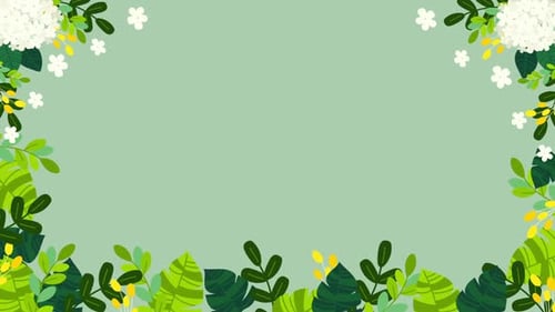 Flower Wedding Frame Background