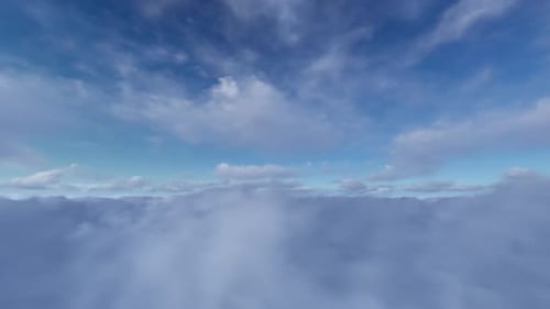 Flying Through Clouds Sky Nature Seamless Loop Background