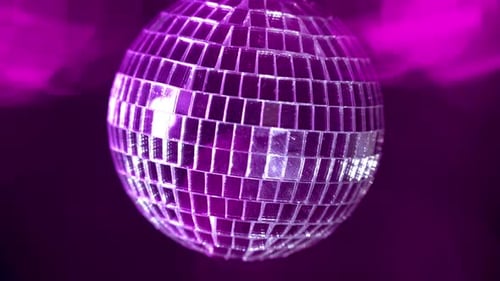 Pink disco ball. DISCO LIGHTS.