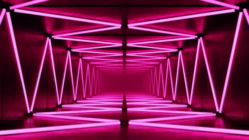 Neon Light VJ Tunnel 4K