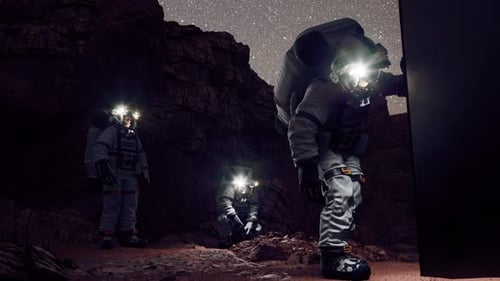 Astronauts Discover Mysterious Monolith on Alien Planet