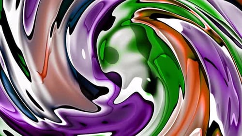 Animierter Hintergrund mit Spiral-Flüssigkeitsbewegung