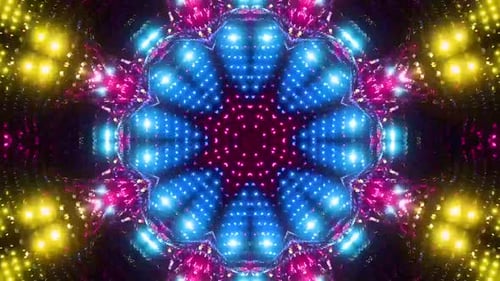 Abstract Geometric Light Patterns Seamless Loop