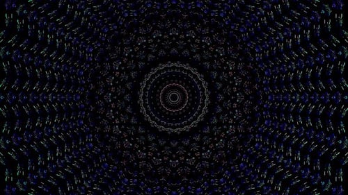 abstract lines colorful light shining round shape in center, black background