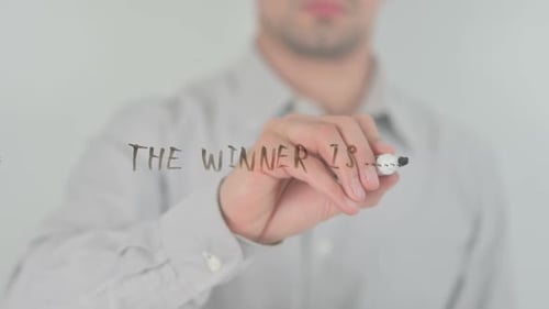 The Winner Is..., Writing on Transparent Screen