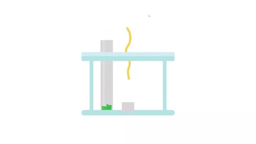 Animated Flat Design Science Test Tubes with Liquid Filling