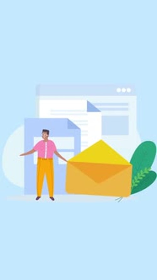 Man Working In The Office Message Is Empty On Vertical