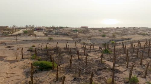 Desolate Landscape of the Aral Sea, Uzbekistan