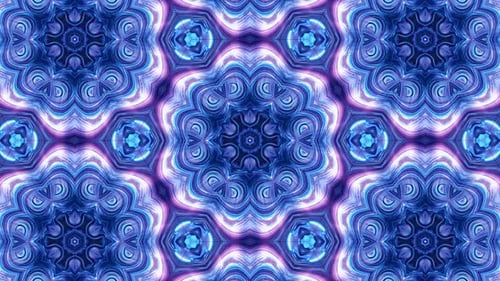 Abstract multicolor kaleidoscope tunnel visual mandala background