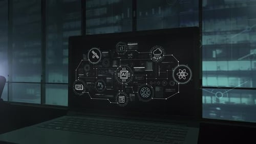 Design of Neural Network Charts on an Office Laptop Screen