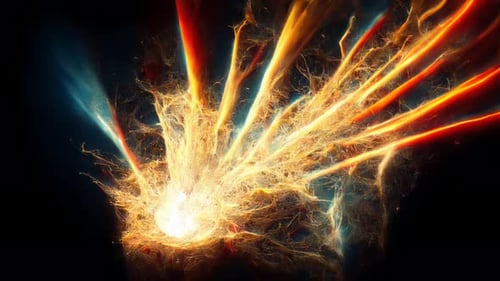 Light power Merge Middle Space And Nebula 4K