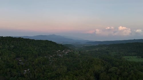 Morning Drone In The Village