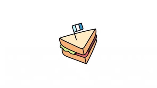 Animated Sandwich icon Alpha Channel
