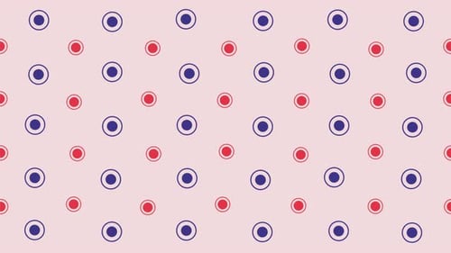 Animiertes geometrisches Muster oder Hintergrund. Hintergrund mit abstrakten beweglichen Formen, Vintage-Retro-Farben