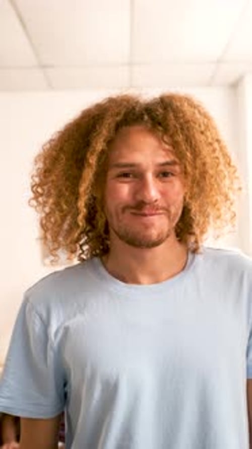 Young Adult Smiling and Laughing
