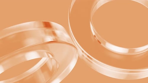 Elegant Abstract 3D Transparent Flowing Ribbons Background