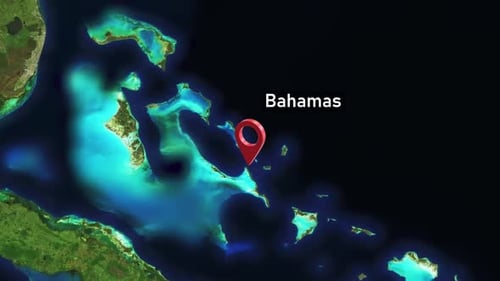 Bahamas Country Zoom from Space