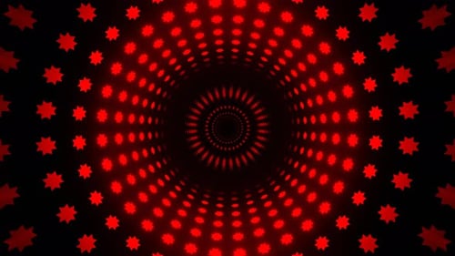 Red Hypnotic Radial Pulse Background Vj Loop In 4K