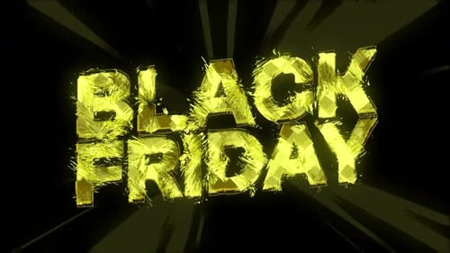 Titre déformé du Black Friday avec fond de ligne tremblante