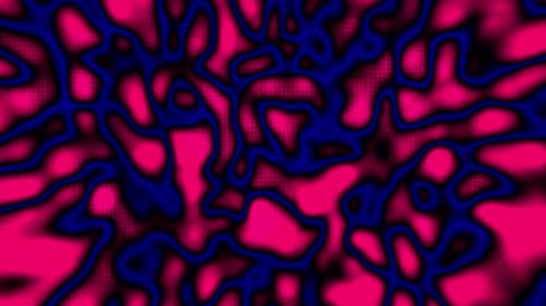 Dynamic Abstract Pink Blue Flowing Halftone Background