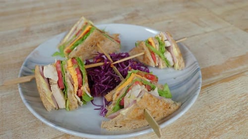 Plate of Delicious Sandwiches