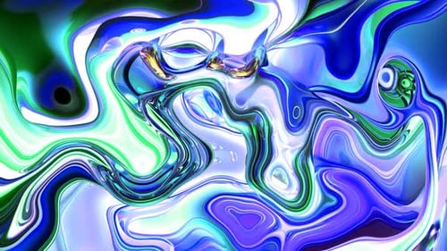 Vibrant Abstract Fluid Liquid Swirls Animated Background
