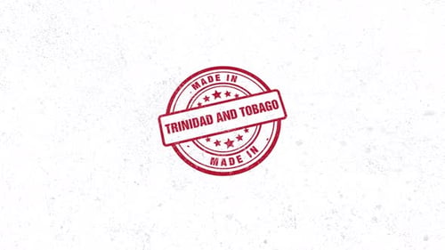 Made In Trinidad And Tobago Rubber Stamp