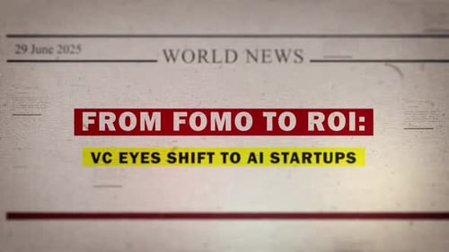 Retro Newspaper Headline Reveal for Business and Tech News