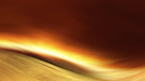 Un soleil jaune vif aux teintes orange et rouge