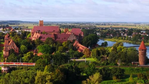 Castle of the Teutonic Order in Malbork By the Nogat River Poland