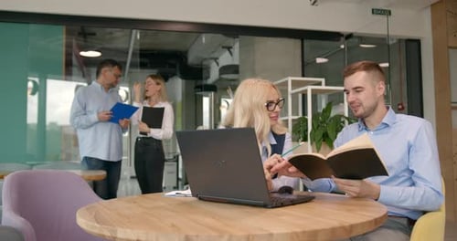 Group of Business People Working at Modern Office
