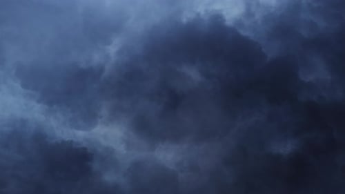 Ominous Dark Clouds Moving Across the Sky