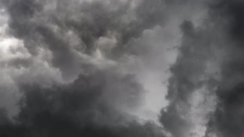 view of clouds and thunderstorm