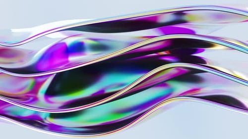 Onda curva holográfica 01 4K