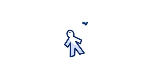 Minimalist Abstract Figure Revealing a Creative Thought Bubble