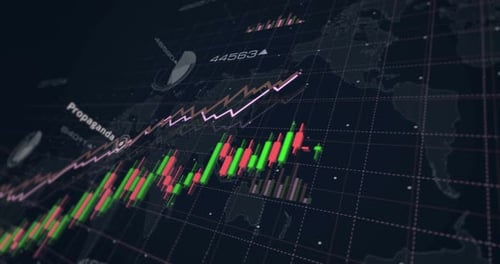 Fake news charts and graphs diagram