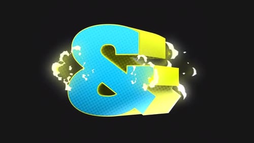 Retro Ampersand Graphic Reveal Animation