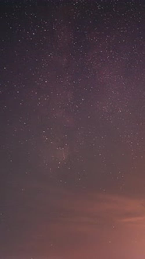 Colorful Clouds and Starry Night Sky Time Lapse