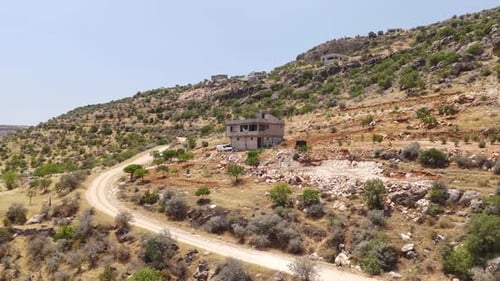 Aerial Video of Travel Along a Historic River in Turkey