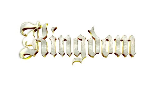 Metallic gold kingdom word art design
