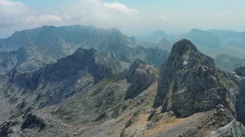 Paysage aérien de la montagne de Durmitor