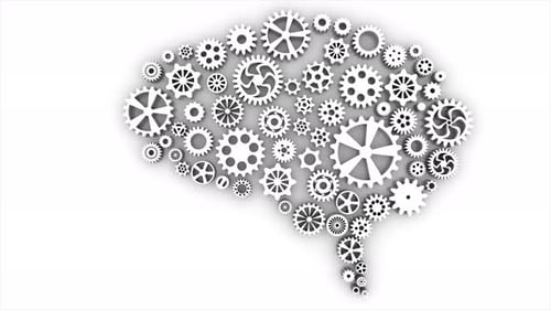 Minimal Motion Design Animation at White Background