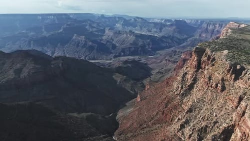Cinematic Aerial Helicopter Footage of Grand Canyon National Park in Arizona