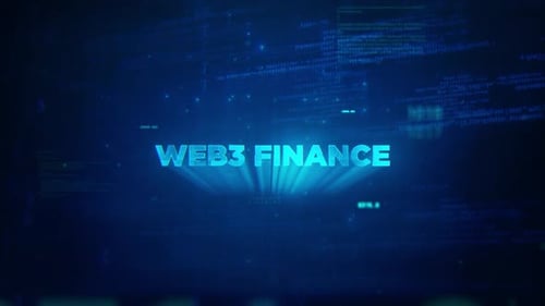 Futuristic Digital Title Reveal with Code Background