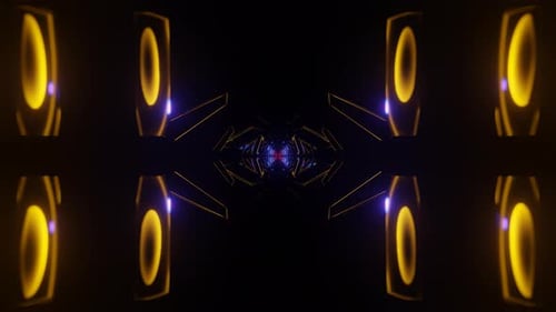 Flashing Neon Disco Background VJ Loop